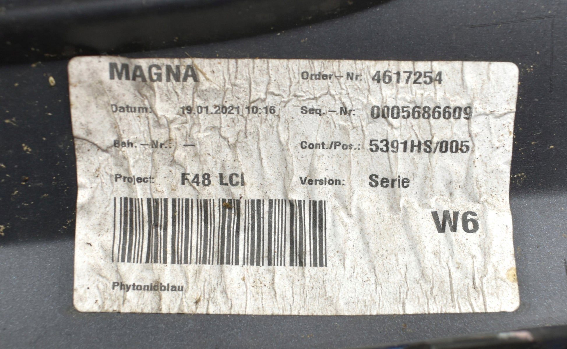 BMW X1 F48 LIFT LCI FRONT BUMPER ORG + BOTTOM