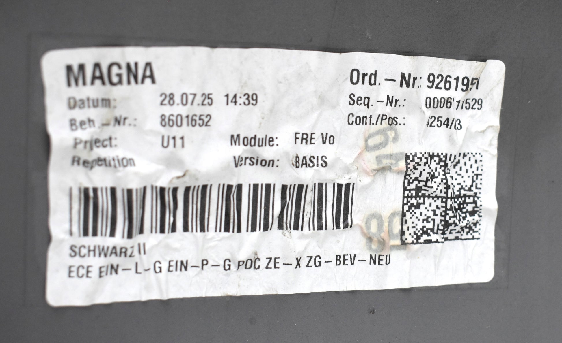 BMW X1 U11 FRONT BUMPER ORG STANDARD BASIC + BOTTOM