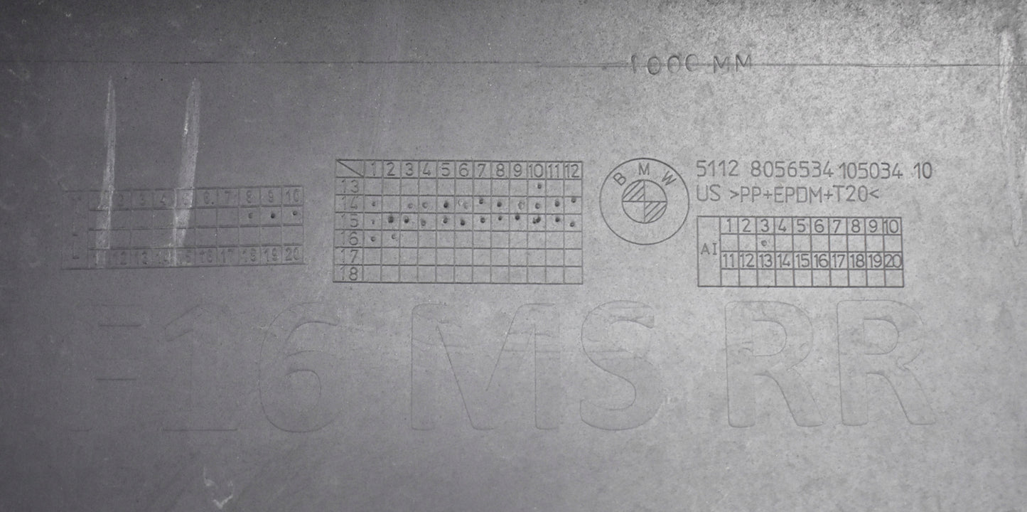 BMW X6 F16 M PACKAGE REAR BUMPER GENUINE! + LOWER PART