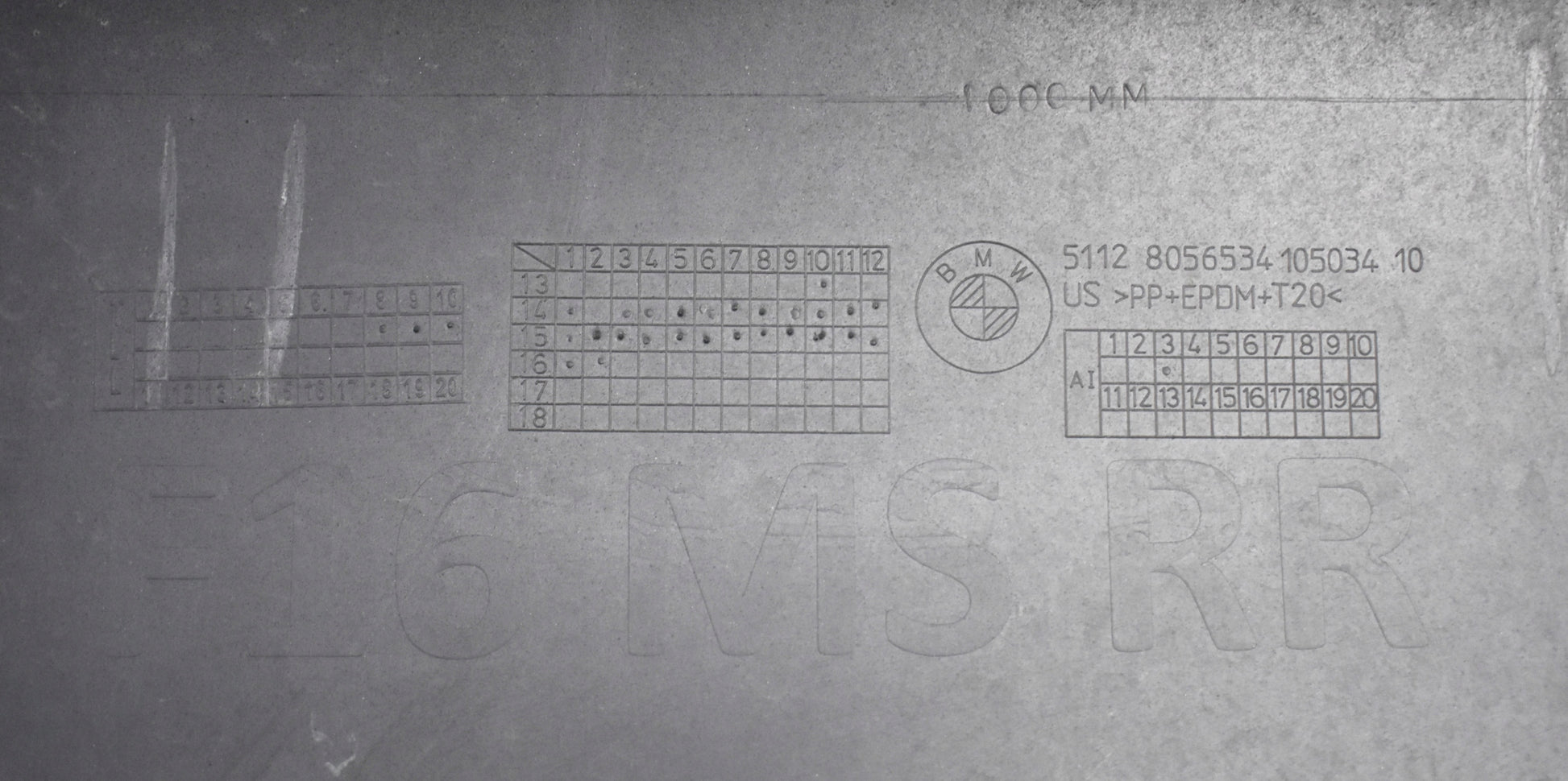 BMW X6 F16 M PACKAGE REAR BUMPER GENUINE! + LOWER PART