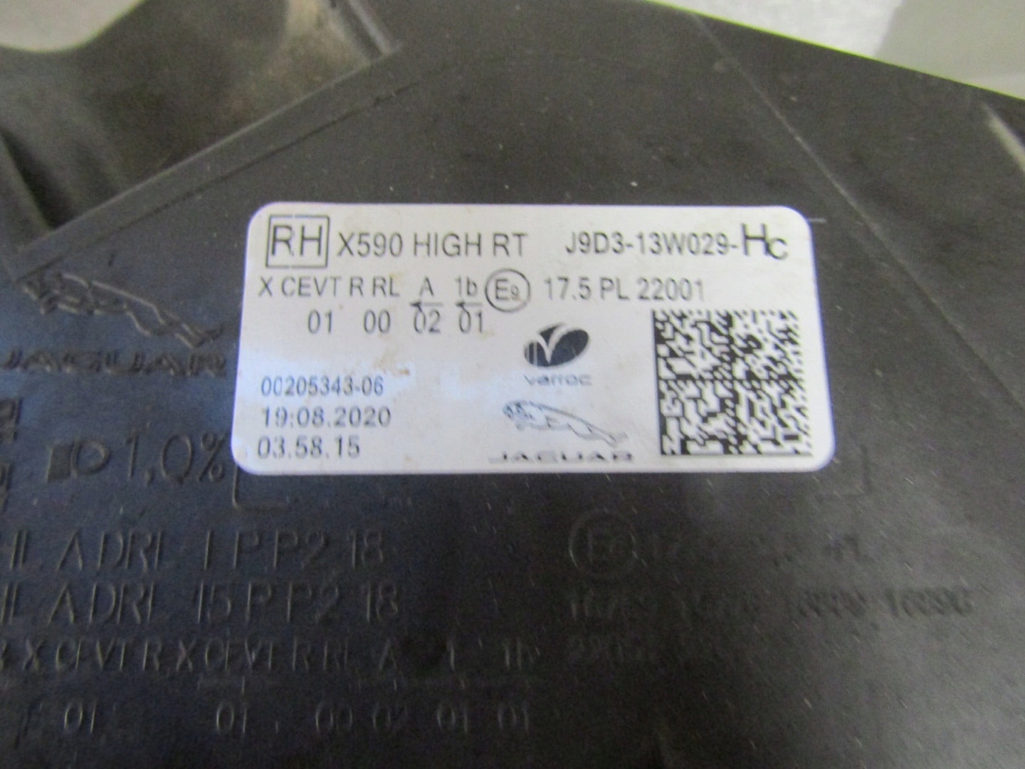 FRONT LAMP JAGUAR I-PACE I-PACE FULL LED HIGH 18- RH J9D3-13W029HC