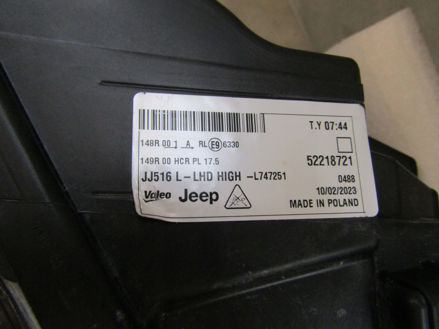 FRONT LAMP JEEP AVENGER PERFORMANCE HIGH LED LED 23- LH 522187210