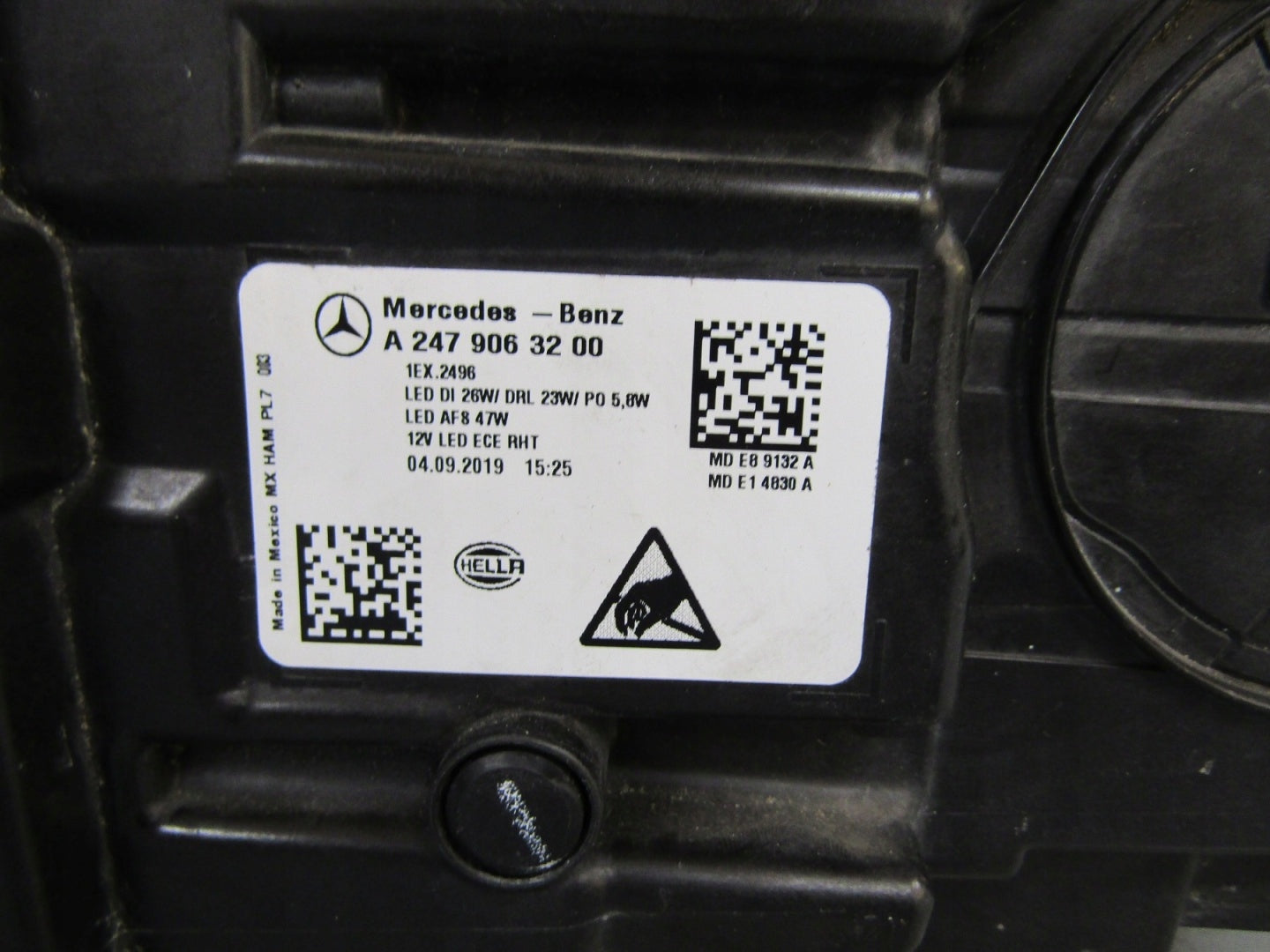 MERCEDES GLB 247 FULL LED HIGH PERFORMANCE HEADLIGHT 19-23 RH A2479063200