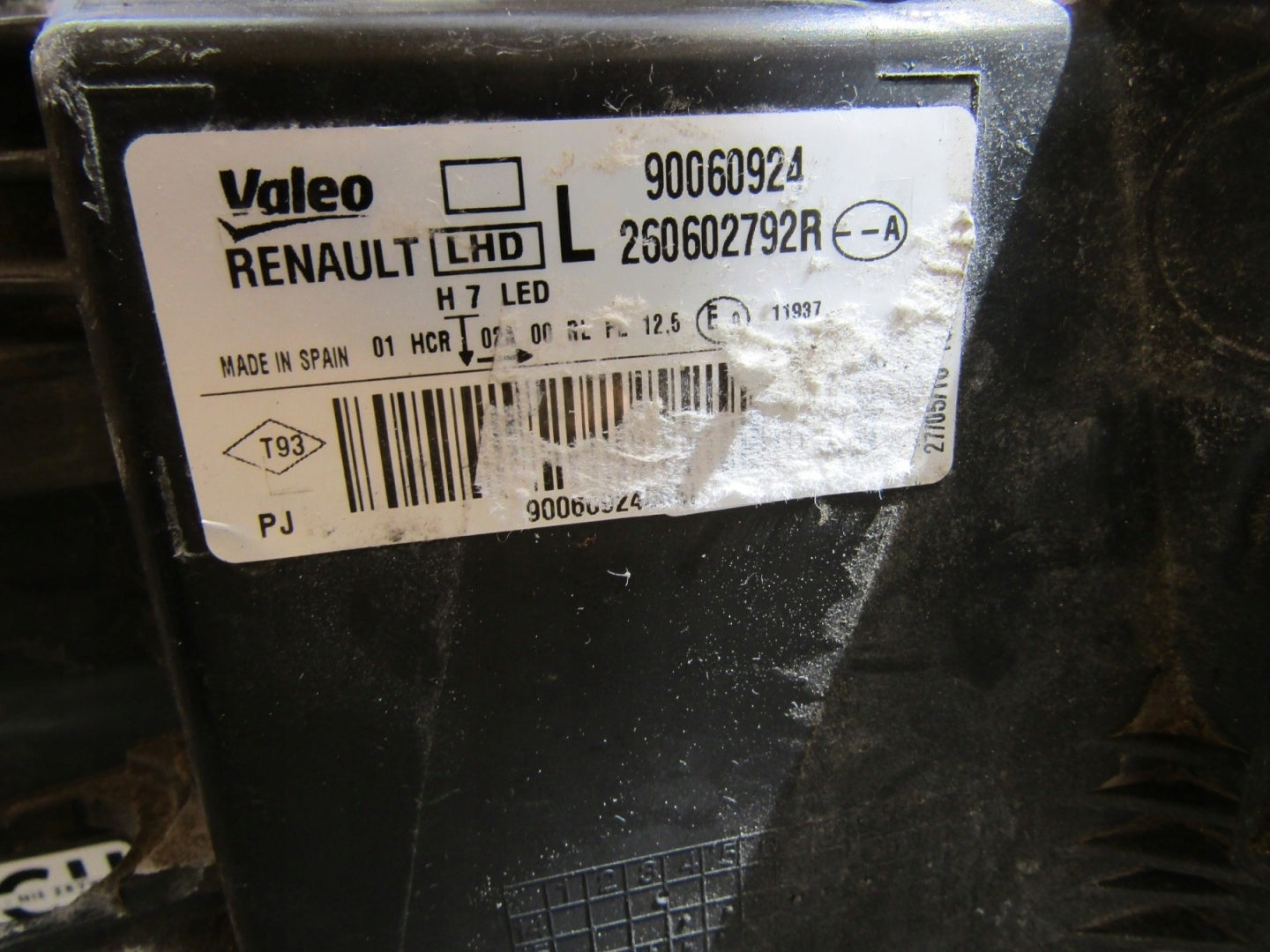 RENAULT MEGANE 4 IV HEADLIGHT STANDARD LENS + LED 16-20 LH 260602792R