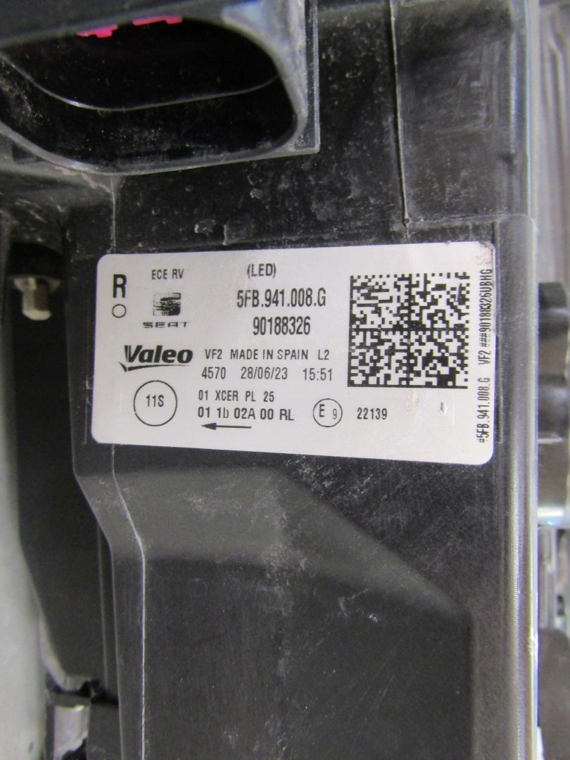 HEADLIGHT SEAT LEON IV 4 20-24 CUPRA FORMENTOR FULL LED RH RIGHT 5FB94100