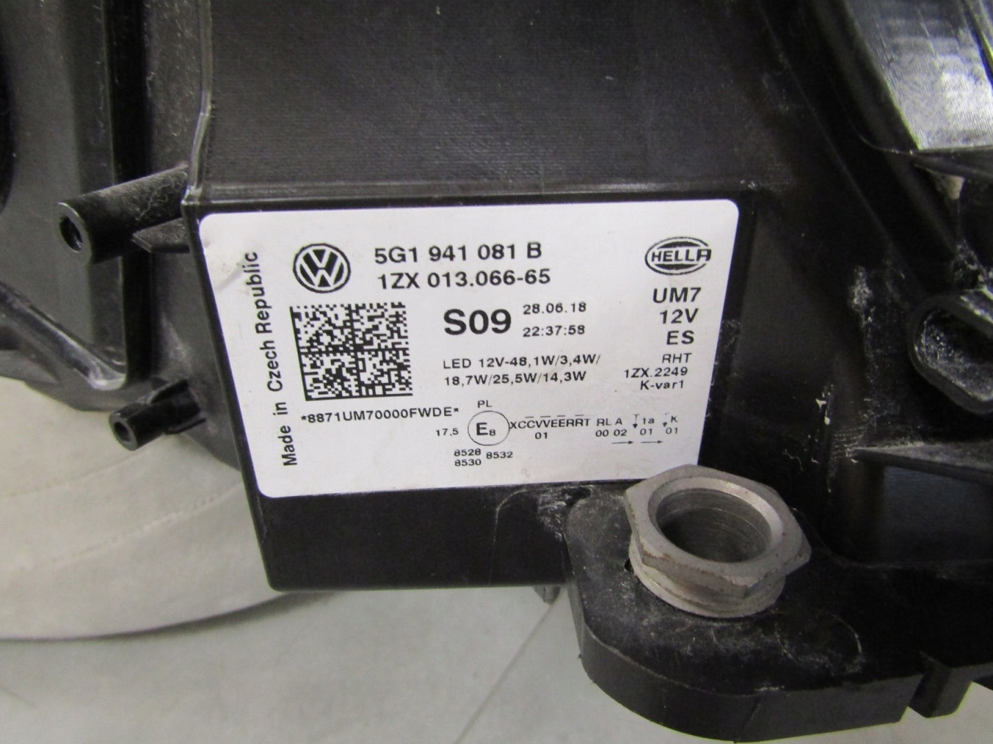 FRONT HEADLIGHT VOLKSWAGEN GOLF 7 VII GTE LIFT FULL LED 16-20 LH LEFT 5G1941081