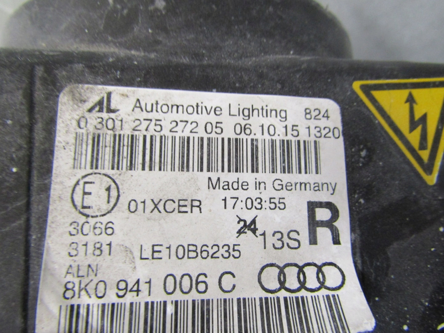 Audi A4 B8 8K0 Lift Xenon Headlight 11-15 RH 8K0941006C