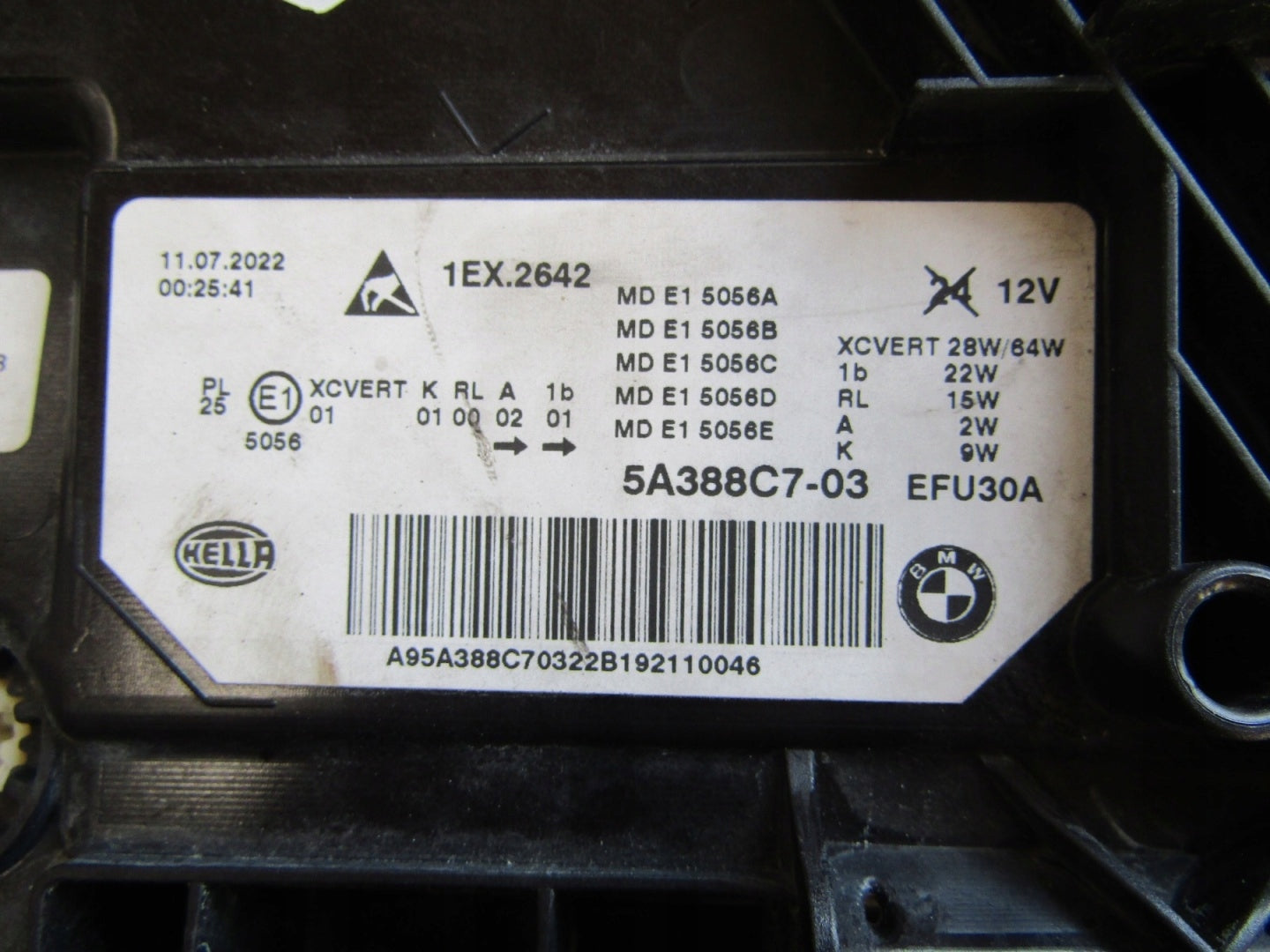 BMW 5 G30 G31 LIFT LCI FULL LED Headlight 20-24 LH LEFT 5A388C7