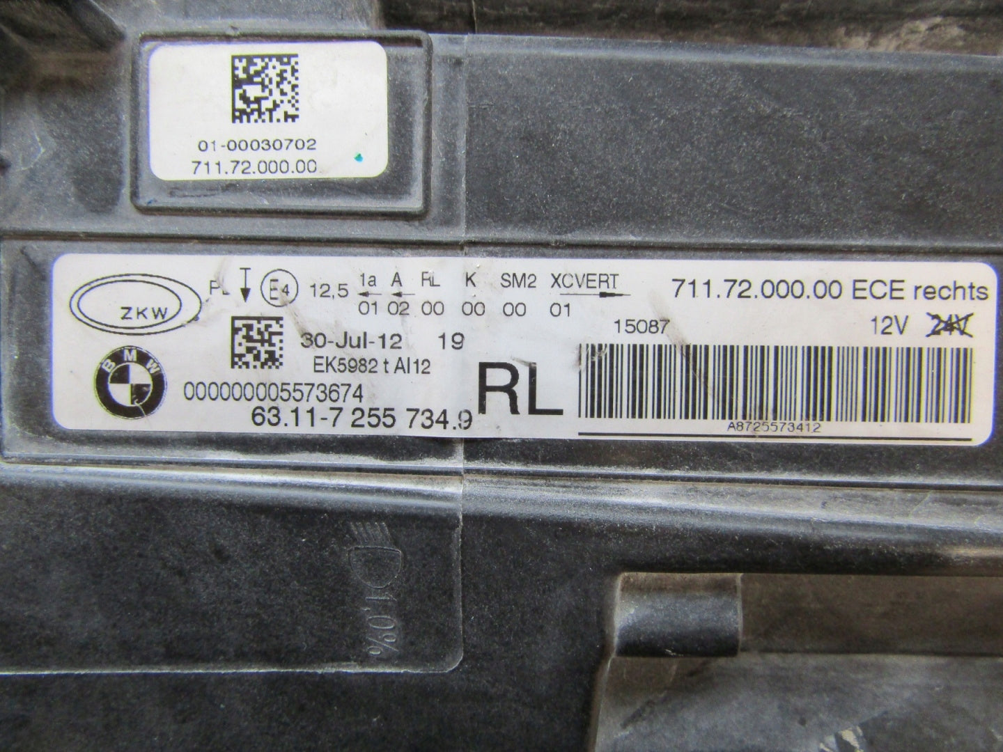 Front Headlight BMW 6 F06 F12 F13 LED ADAPTIVE 10-14 RH 6311 7255734