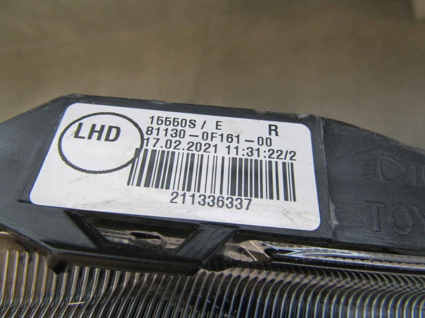 Front Headlight Toyota Verso LIFT STANDARD LENS 13-18 RH 81130-0F161