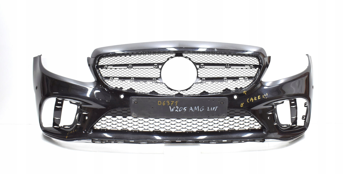 MERCEDES C CLASS W205 LIFT AMG FRONT BUMPER ORG + GRILLES