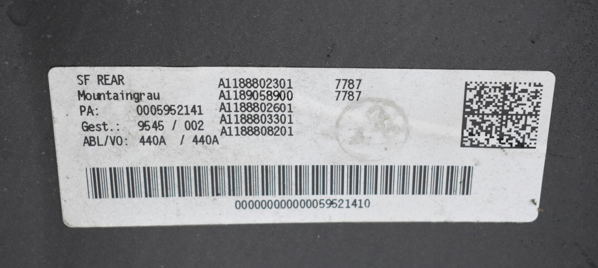 MERCEDES CLA W118 AMG REAR BUMPER ORG + BOTTOM