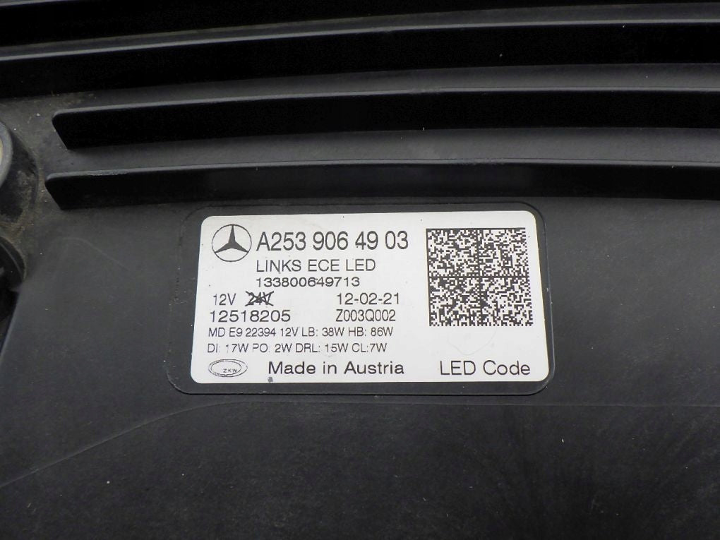 MERCEDES GLC W253 253 LIFT FULL LED MULTIBEAM HEADLIGHT LEFT