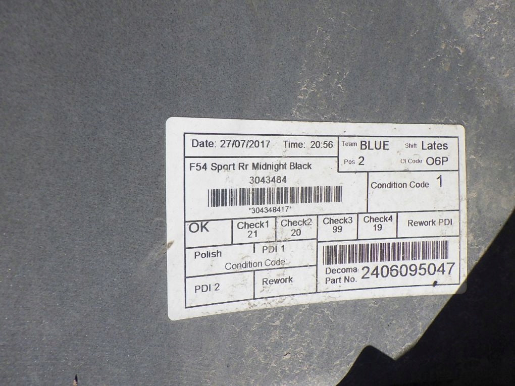 MINI CLUBMAN S F54 Sport Rear Bumper