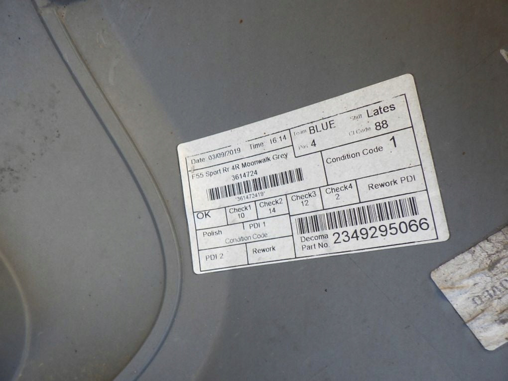 MINI COOPER S F55 SPORT 14- Rear Bumper