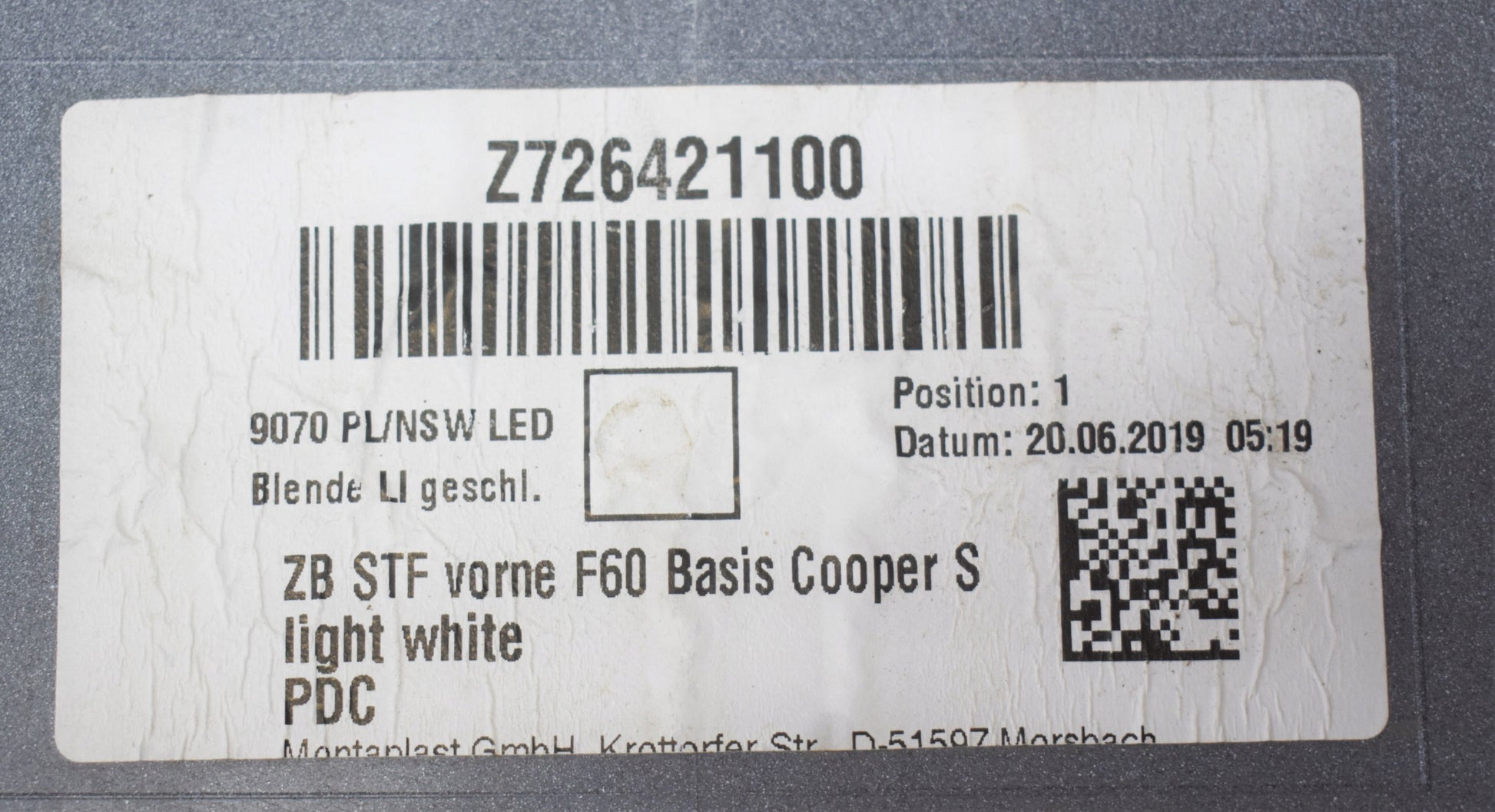 MINI COUNTRYMAN F60 FRONT BUMPER SUPER CONDITION ORG