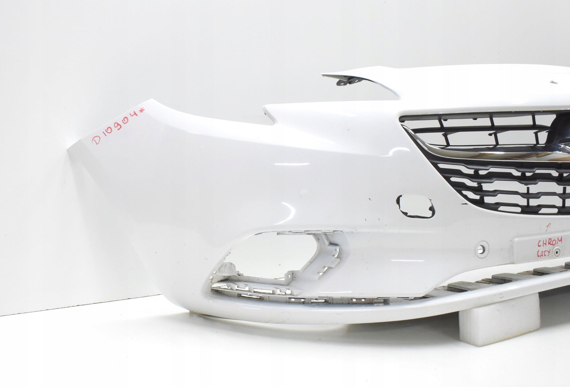 OPEL CORSA E FRONT BUMPER ORIGINAL + CHROME