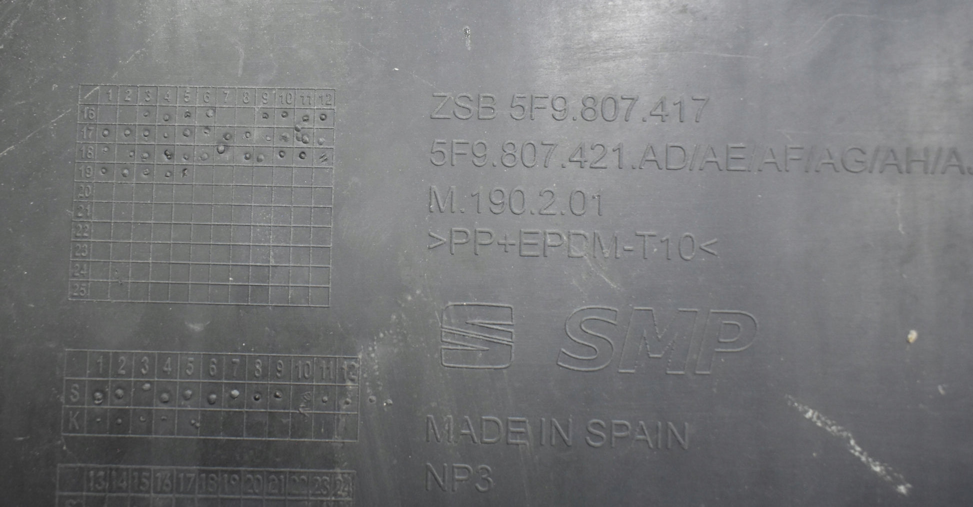 SEAT LEON III LIFT 5F9 REAR BUMPER REAR ORIGINAL ESTATE + BOTTOM