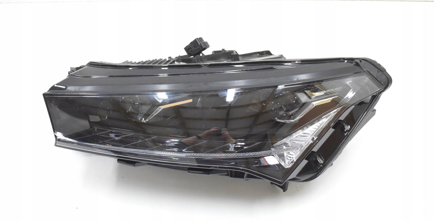 SKODA ENYAQ 5LB LEFT FRONT HEADLIGHT CRYSTAL ORG EU 5LB941015H