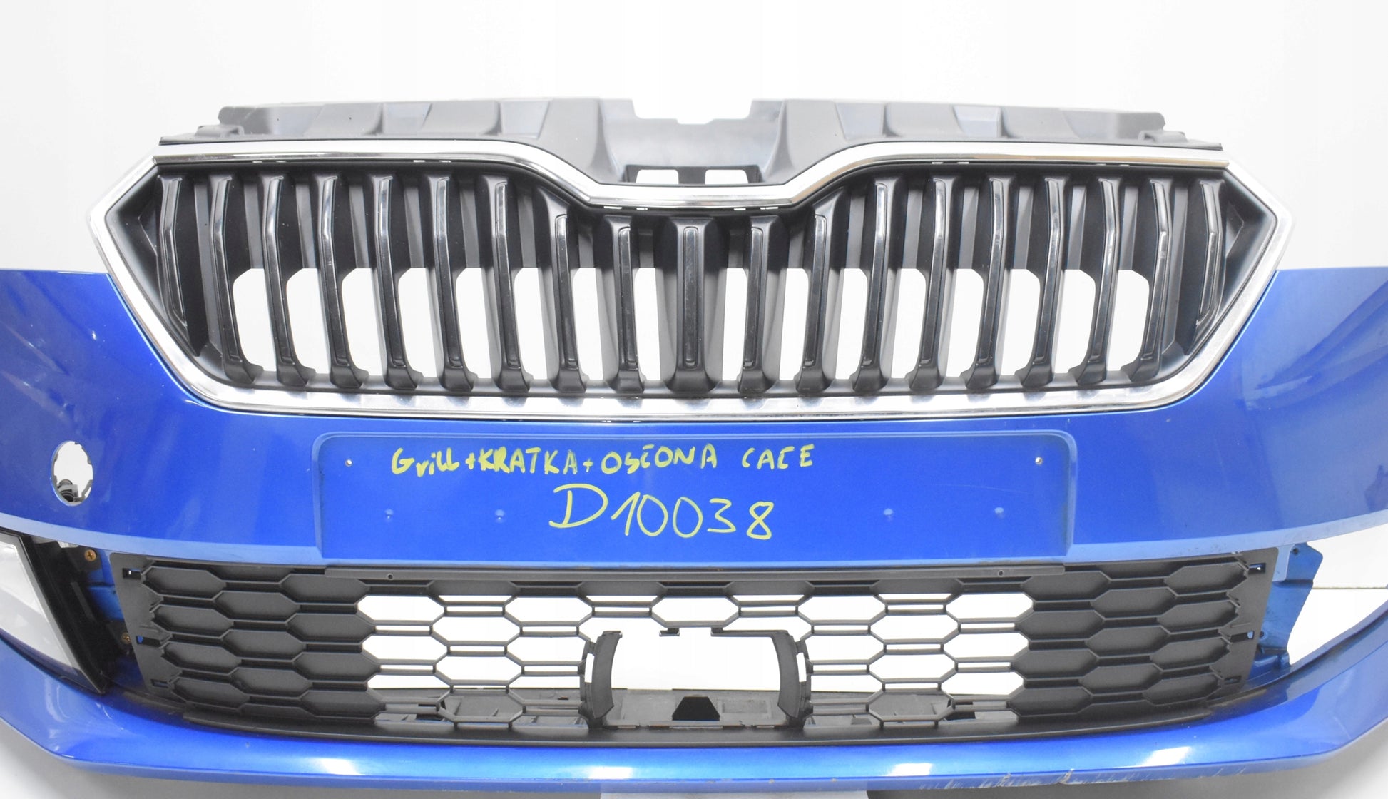 SKODA FABIA III LIFT 6V0 FRONT BUMPER ORG + GRILLE + VENTS