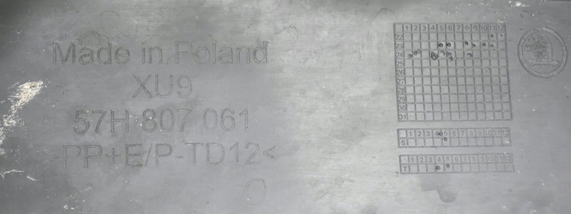 SKODA KODIAQ II 57H Original Front Bumper + Grill