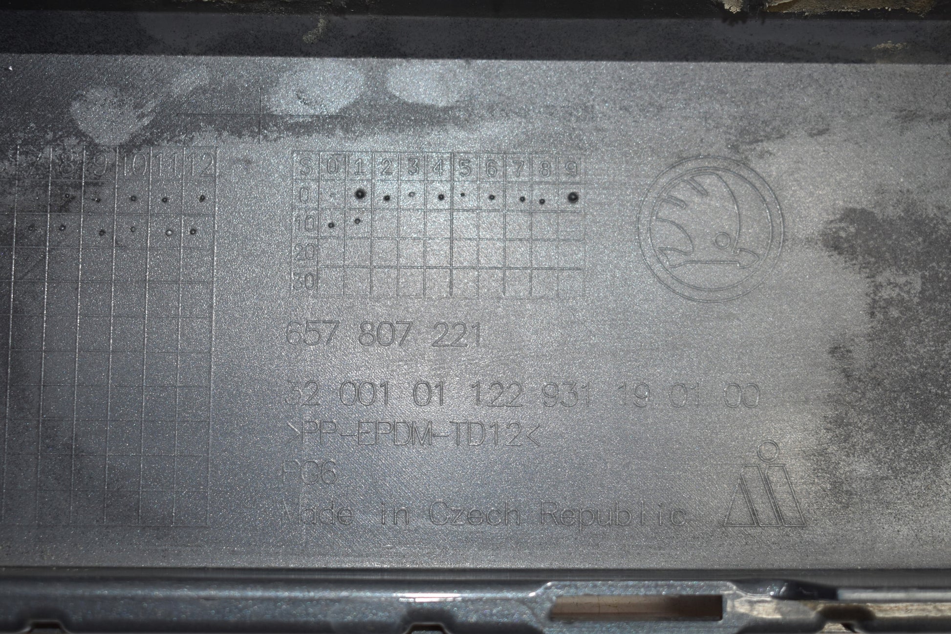 SKODA SCALA 657 FRONT BUMPER ORG