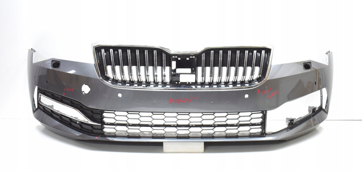 SKODA SUPERB III LIFT 3V FRONT BUMPER ORG + GRILLE + GRILL