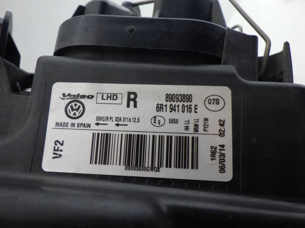 VOLKSWAGEN VW POLO 6R0 6R1 08- Right Headlight