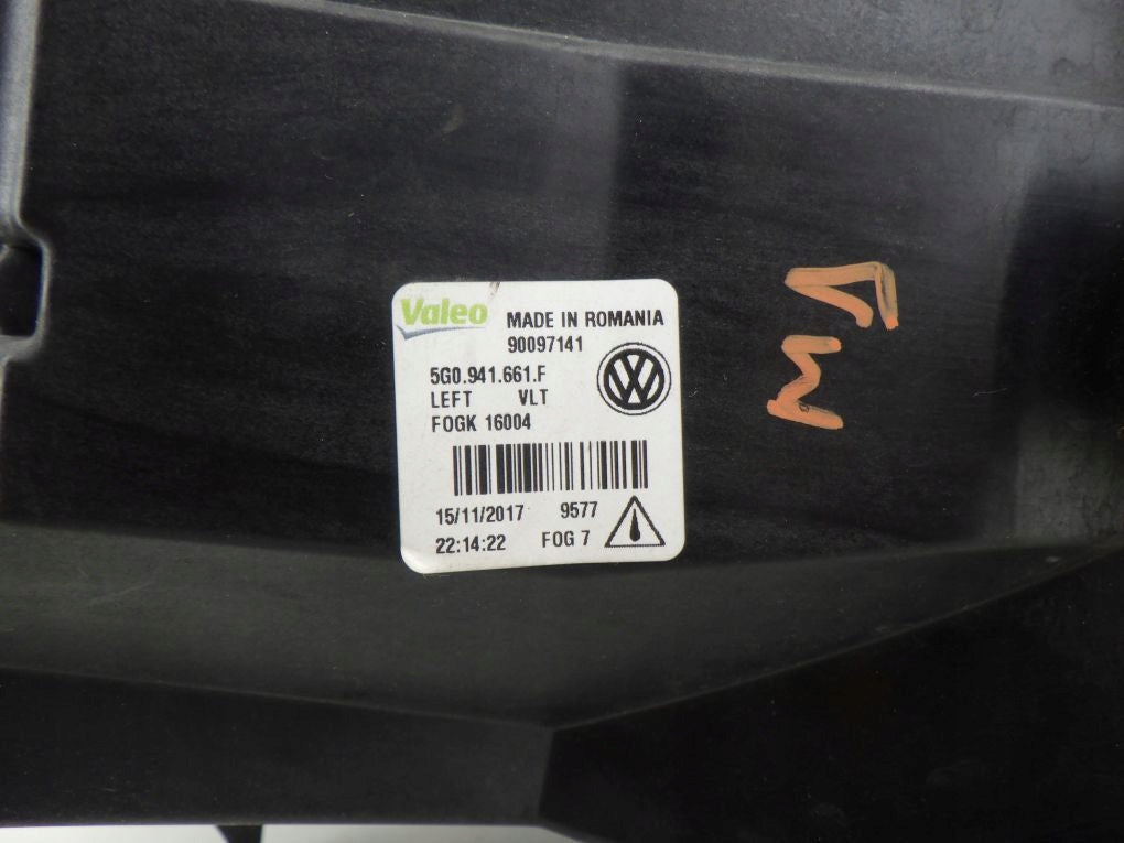 VW GOLF 7 VII LIFT 5G0941661F 16- HALOGEN LEFT