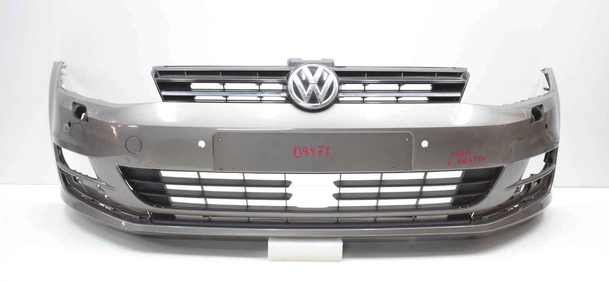 VW GOLF VII 5G0 FRONT BUMPER ORG + GRILLE + BOTTOM