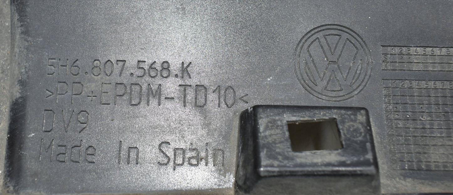 VW GOLF VIII 5H R20 R LINE REAR BUMPER DIFFUSER SPOILER ORG 5H6807568K