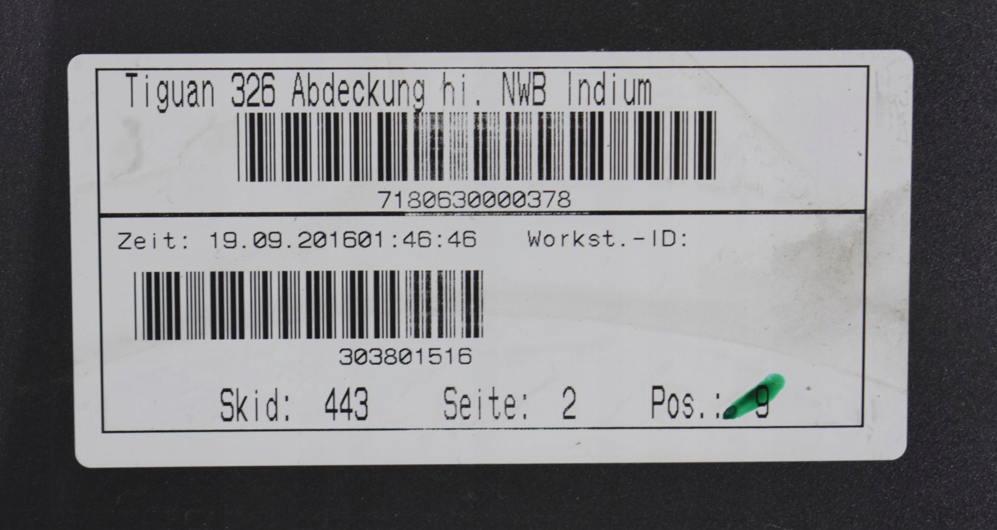 VW TIGUAN TIGUAN II 5NA REAR BUMPER EXCELLENT CONDITION ORG