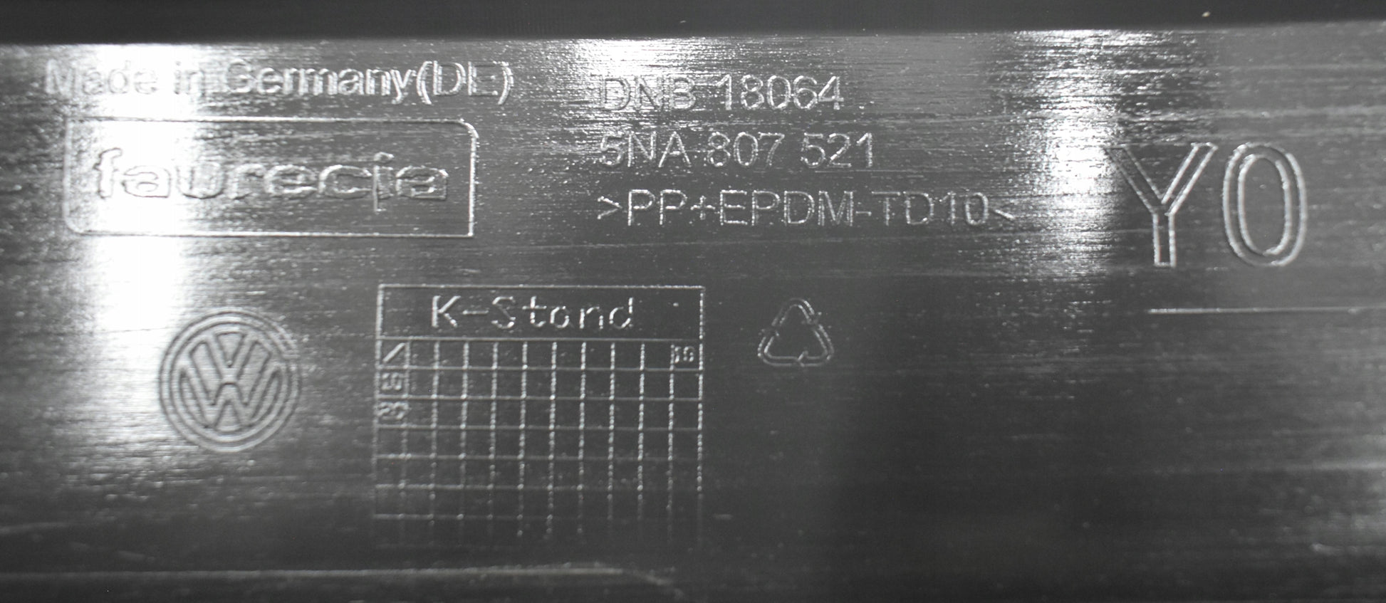 VW TIGUAN TIGUAN II 5NA REAR BUMPER + LOWER PART ORG