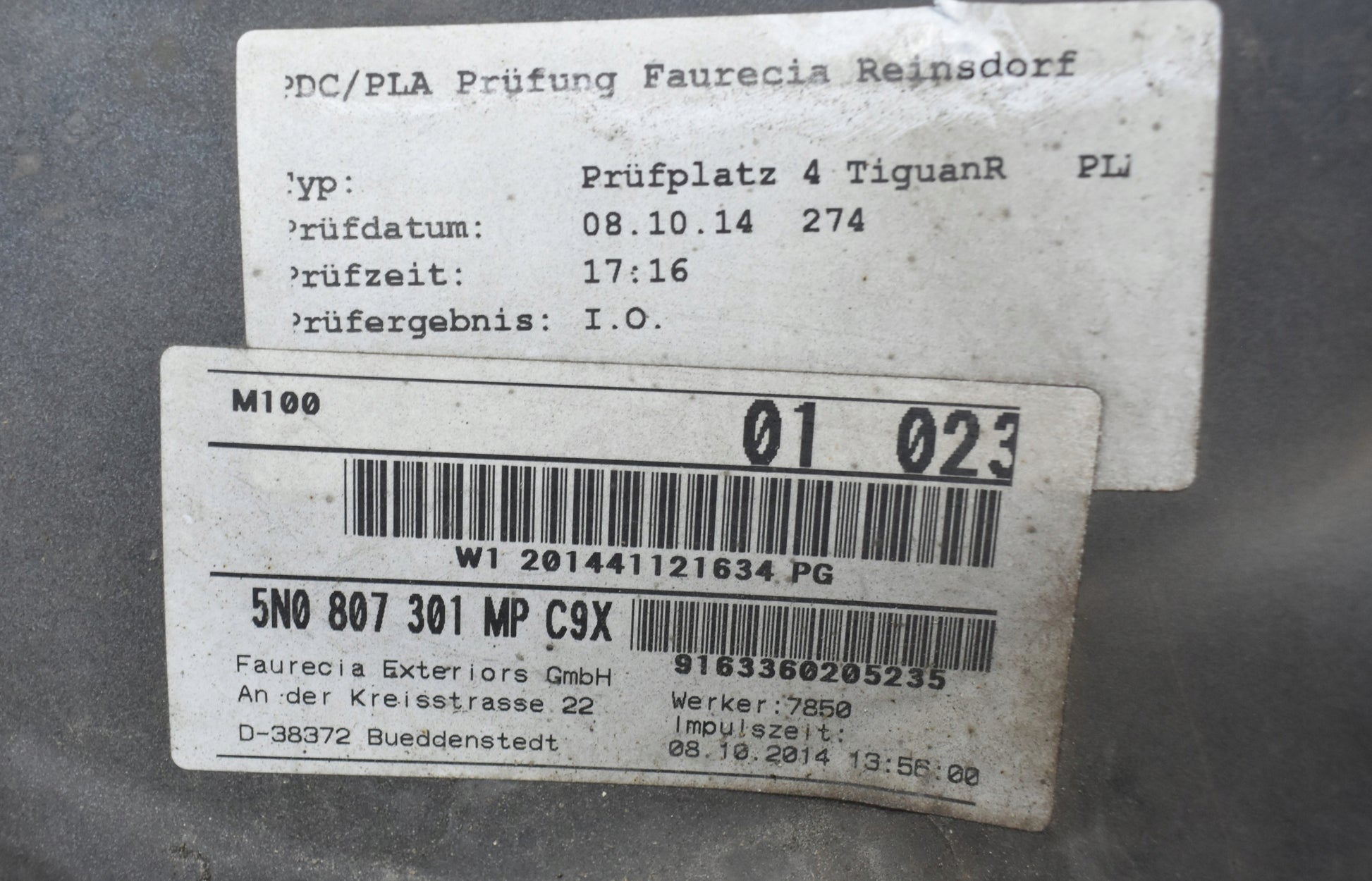 VW TIGUAN I 5N0 R LINE REAR BUMPER ORG