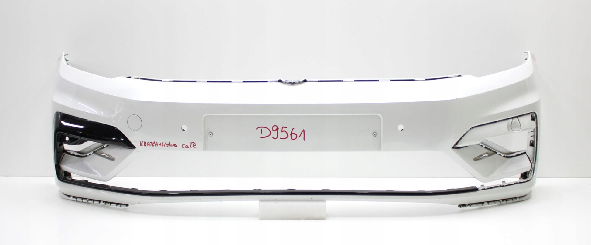 VW TOURAN III 5TA R LINE FRONT BUMPER ORG + CHROME