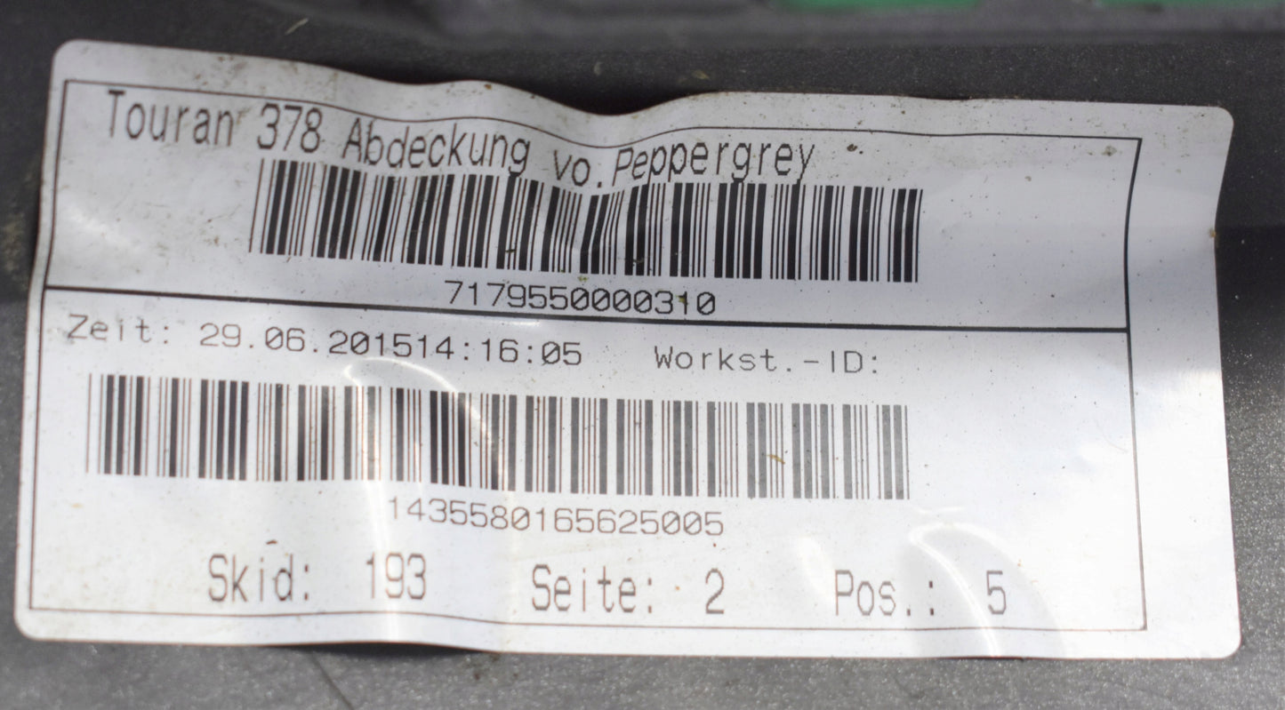 VW TOURAN III 5TA FRONT BUMPER ORG