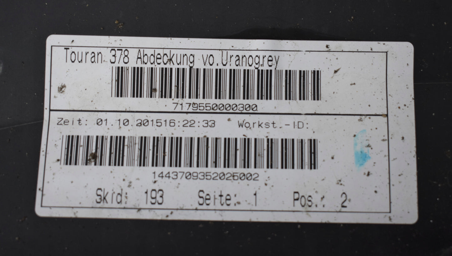 VW TOURAN III 5TA FRONT BUMPER EXCELLENT CONDITION