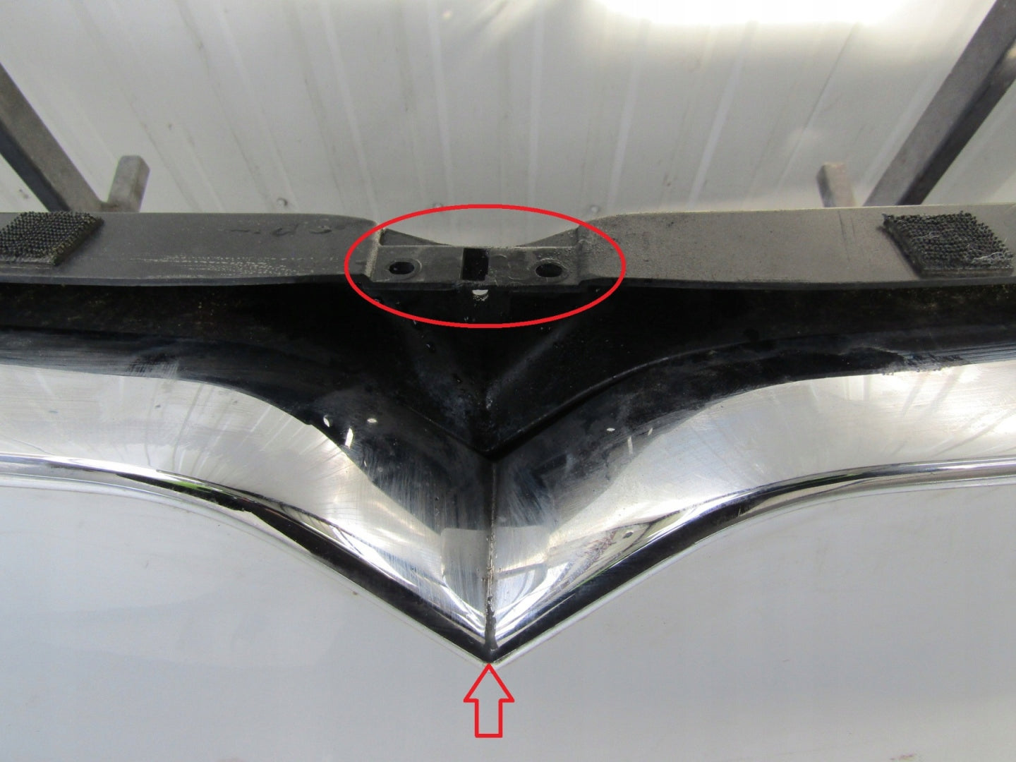 Front Bumper Tesla S Lift 16- (Plate + Frame)