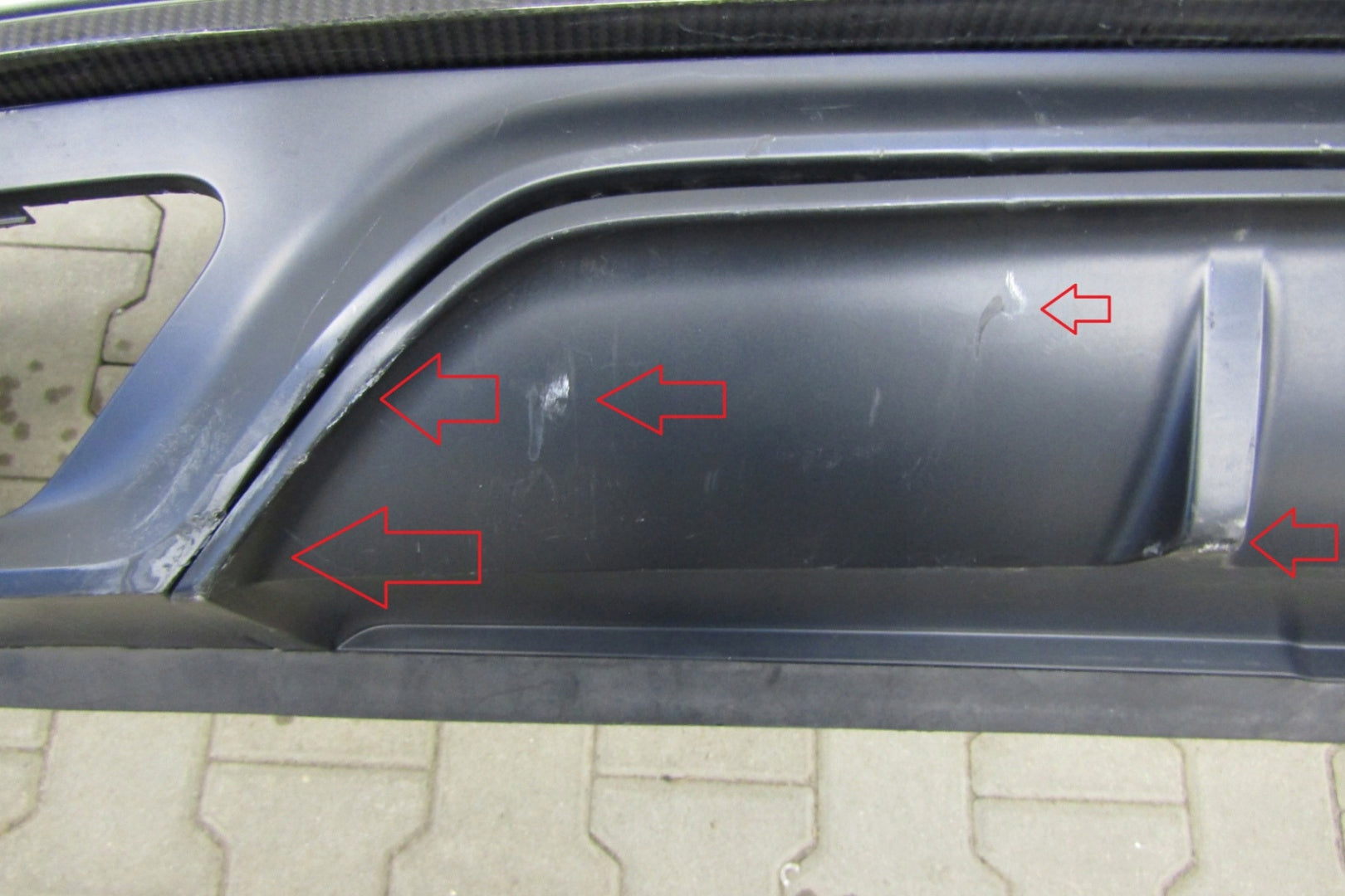 Rear Bumper Diffuser Audi Q8 4M8 S-line 18-