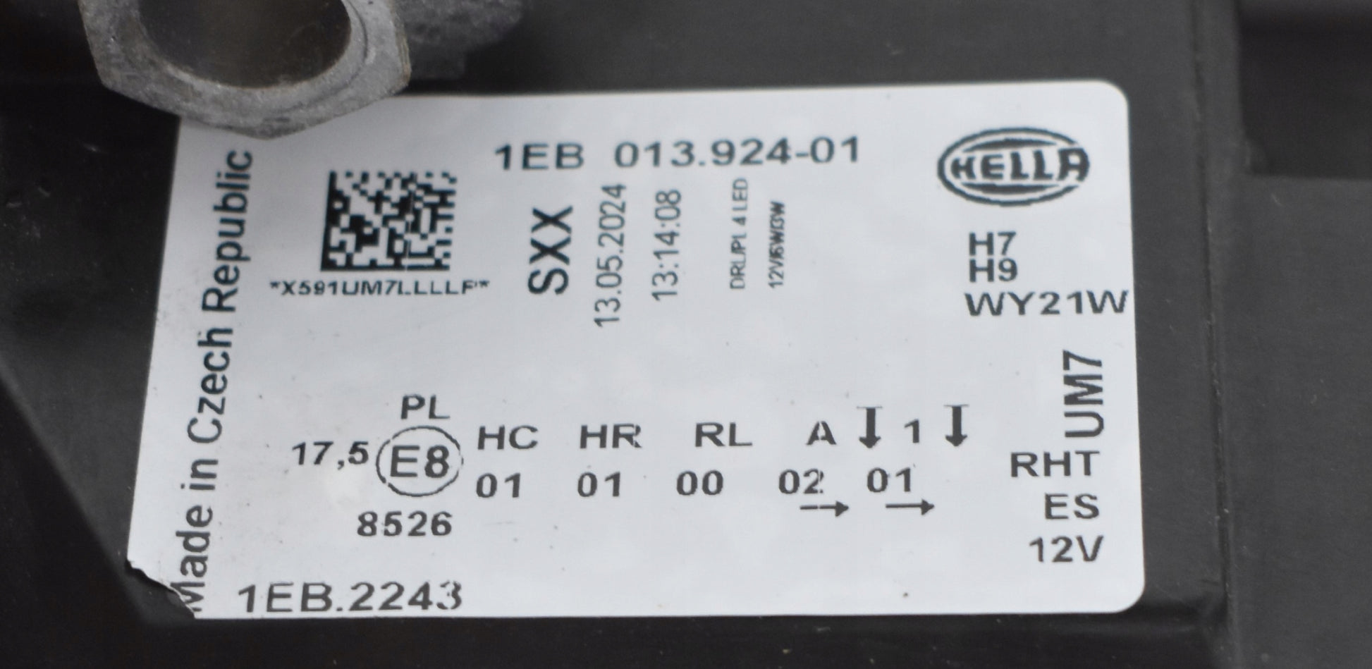 VW GOLF VII 5G LEFT FRONT HEADLIGHT ORG EU