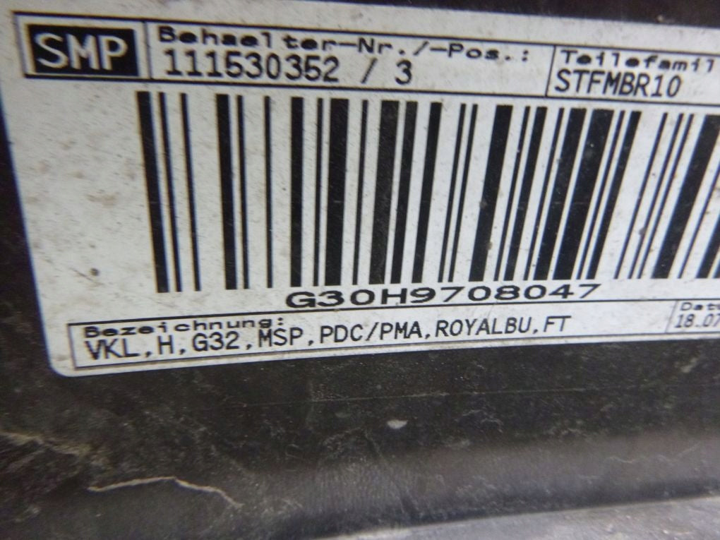 BMW 6 G32 M Sport Package Rear Bumper